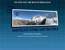Tablet Screenshot of earthlinktravels.com